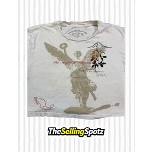 Aero The OG Tee Collection Angel of Independence Boxy Cropped Tee White Us/Uk (M